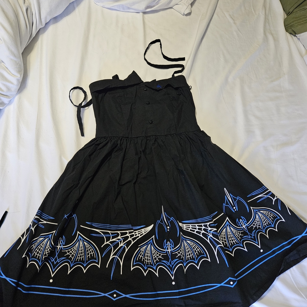 Bat Costume Dress - Black and Blue